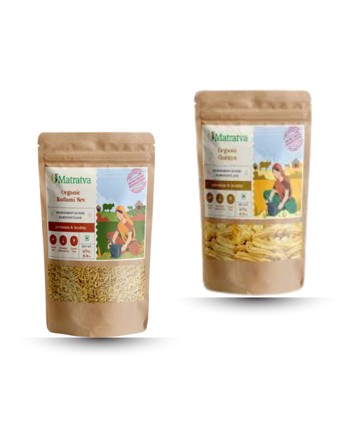 Namkeens Healthy Snacks Combo | Ratlami Sev | Soft Ganthiya| Chiwda | Singh Bhujia | Free Chana Dal