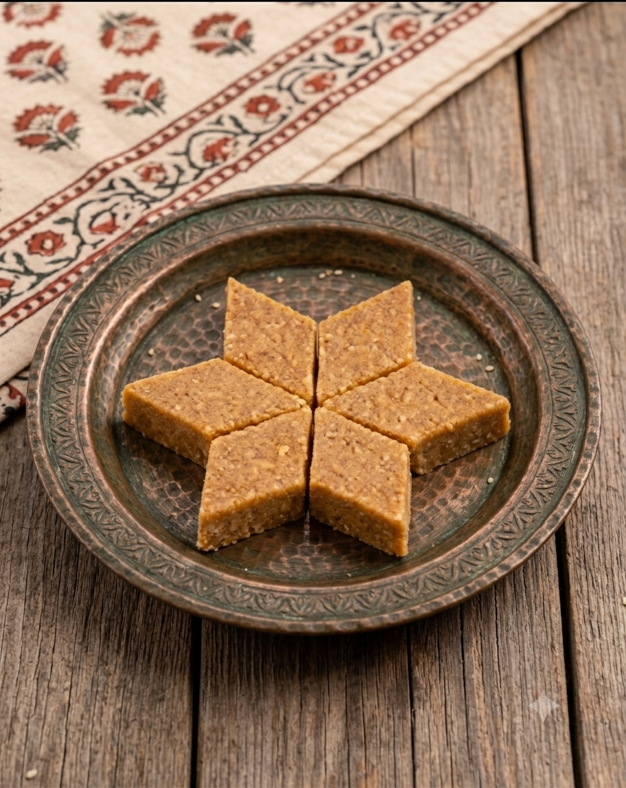 Gud Ki Kaju Katli – 500g Traditional Indian Sweet Made with Real Jaggery