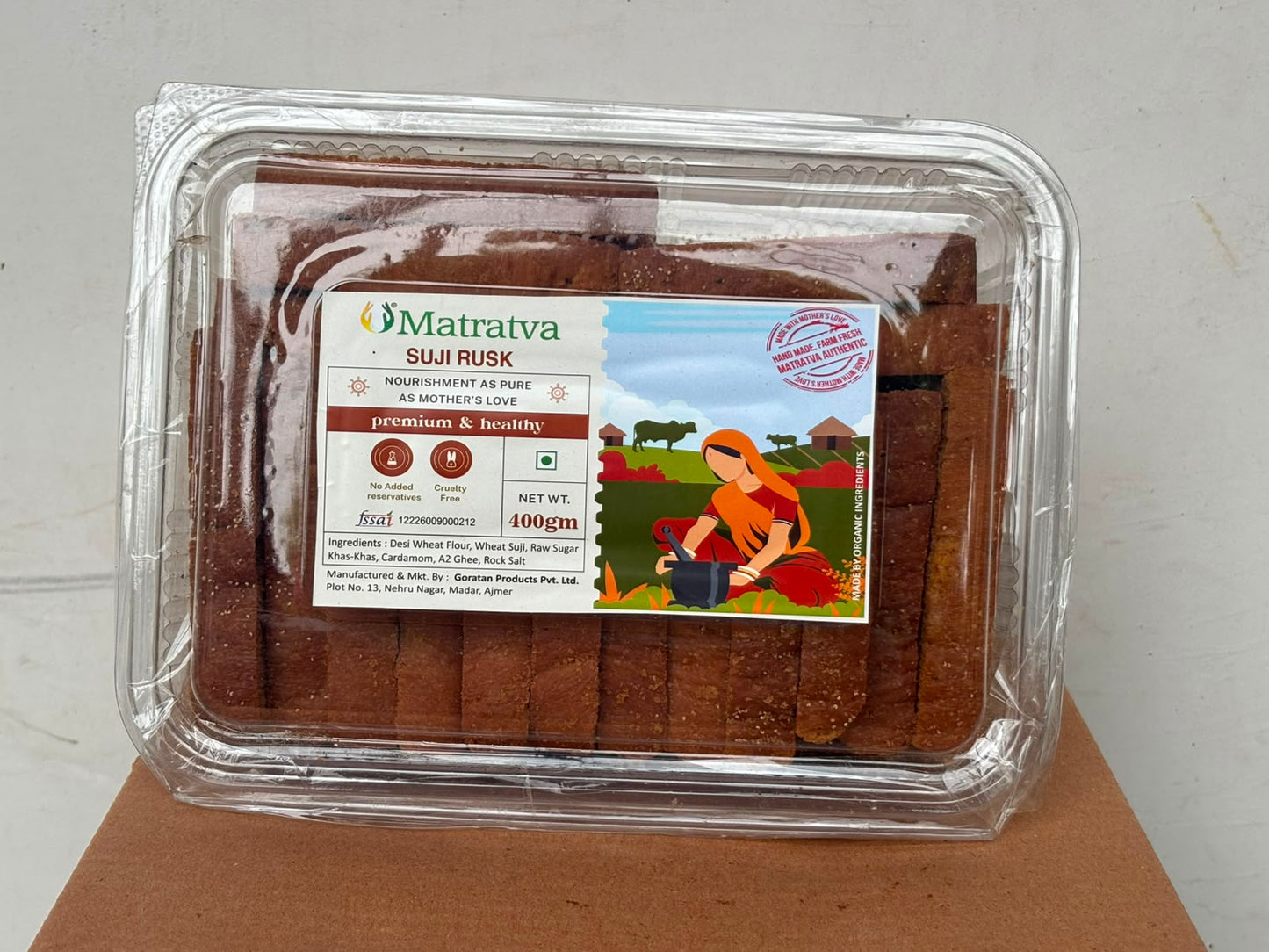 Matratva Healthy Suji Rusk | Toast