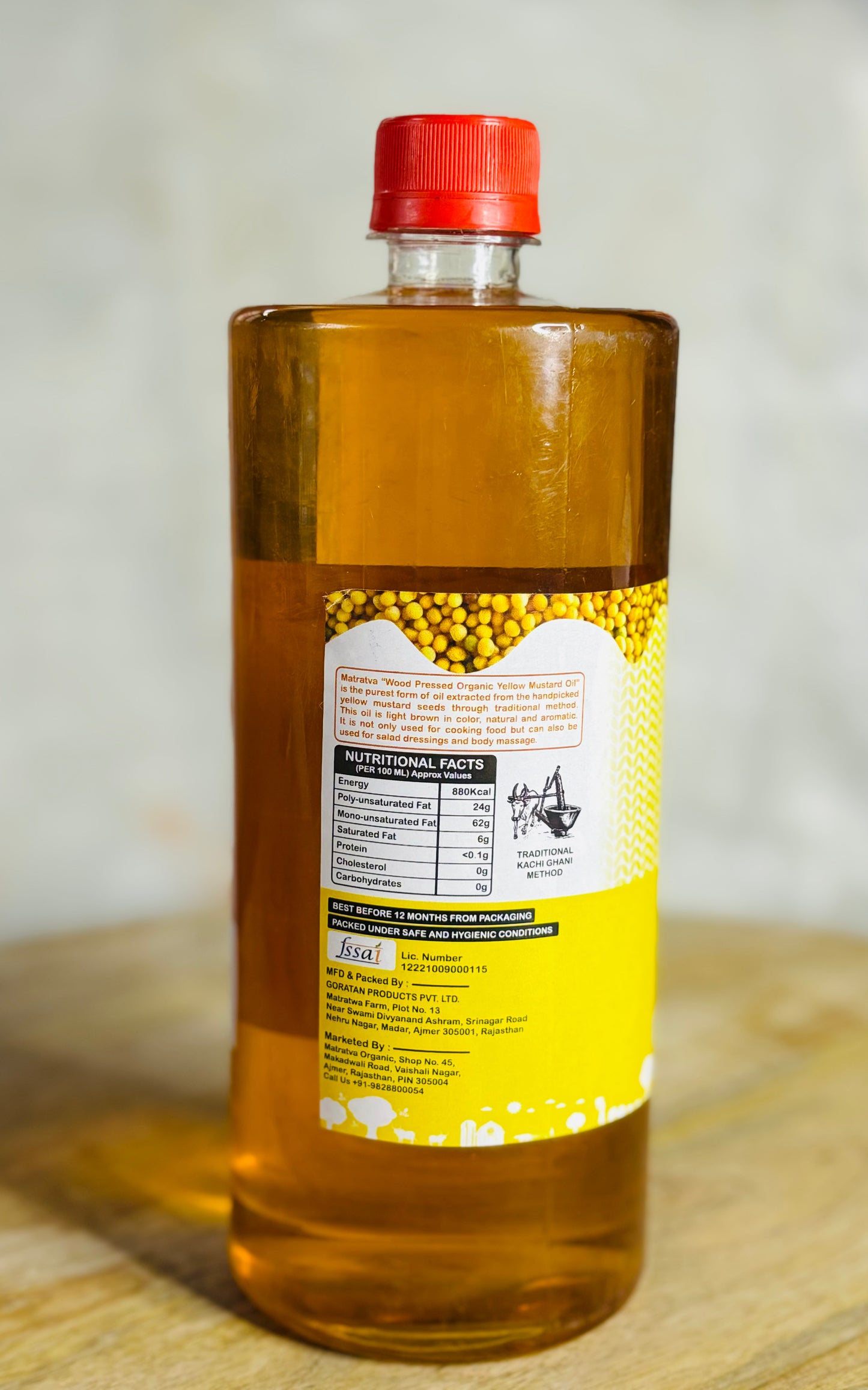 Organic Yellow Mustard Oil