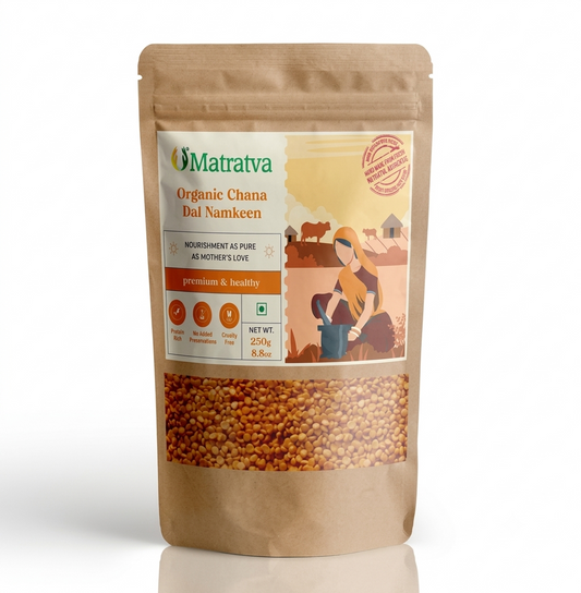 Matratva Organic Chana Dal Namkeen Traditional Crunch in Every Bite