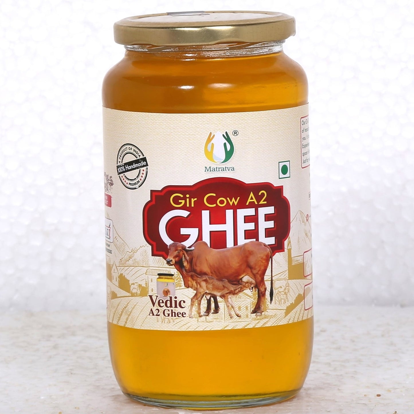 Gir Cow A2 Desi Ghee | Organic Grass Feed Desi Cow Ghee