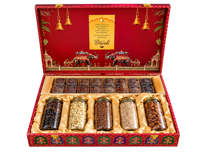 Matratva Annapurna Red Premium Gift Hamper – Ragi Laddu, Jowar Bhel