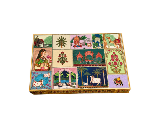 Anpurna Yellow Luxury Gift Hamper | Assorted Dry Fruits, Sweets & Healthy Snacks
