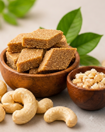 Gud Ki Kaju Katli – 500g Traditional Indian Sweet Made with Real Jaggery