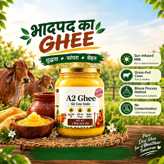 Gir Cow A2 Desi Ghee | Organic Grass Feed Desi Cow Ghee