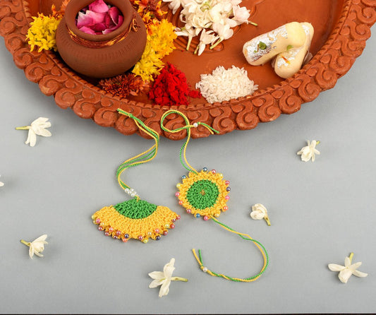 Crochet Hand Made Bhaiya Bhabhi Rakhee