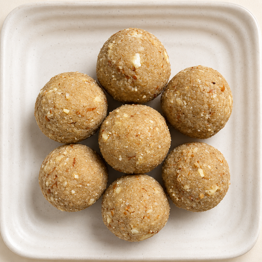 Matratva Churma Laddu – Traditional Rajasthani Sweet with Desi Ghee & Nuts