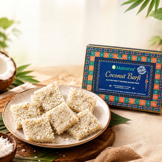 Matratva Coconut Barfi – Gluten Free  Free | Traditional Indian Sweet