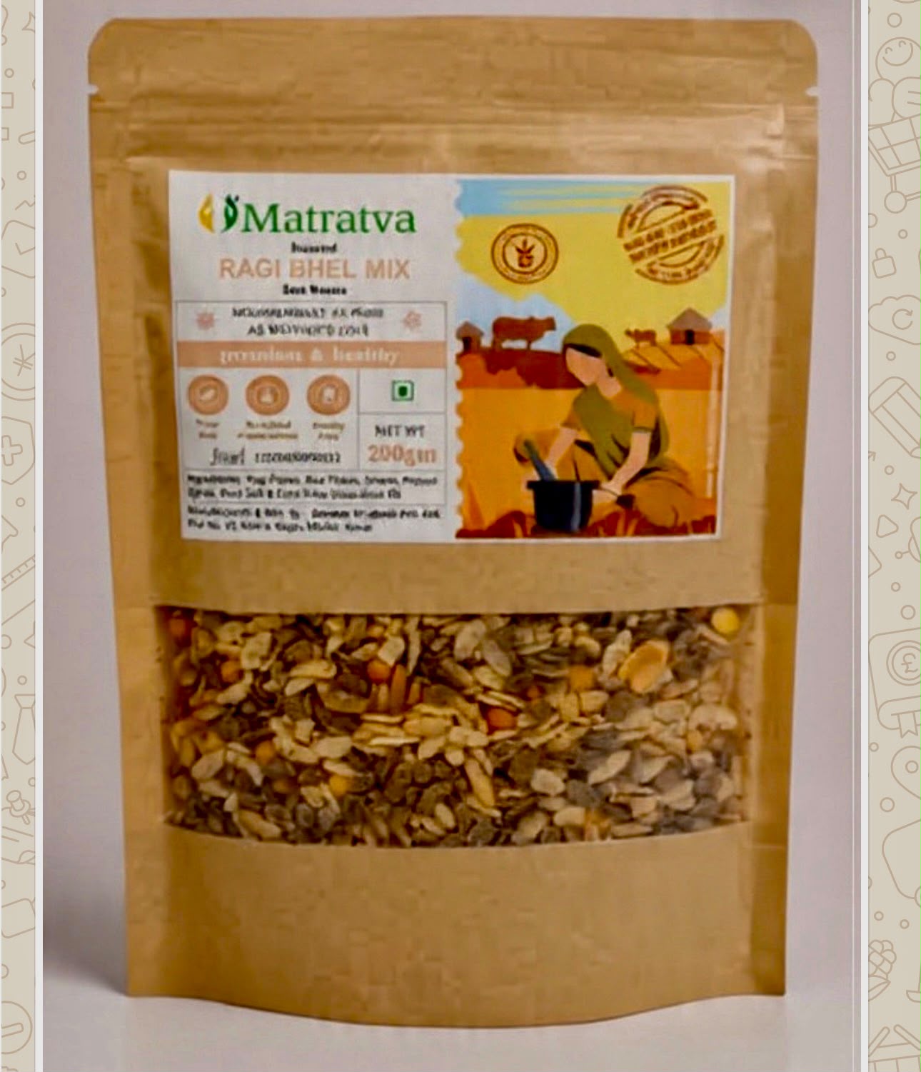 Matratva Roasted Ragi Millet Bhel mix