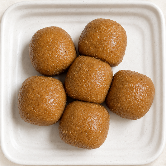 Soft Desi Ghee Organic Besan Laddoo | Indian Sweets Mithai Box