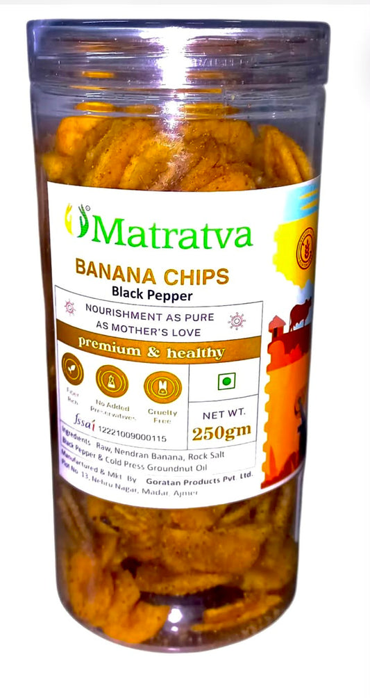 Matratva Black Pepper Banana chips