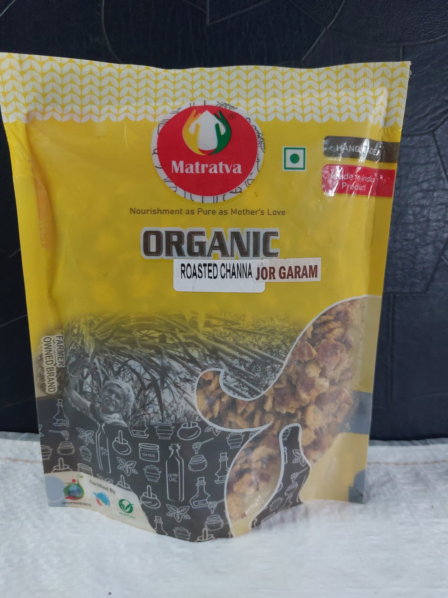 Organic Roasted Chana Jor Garam