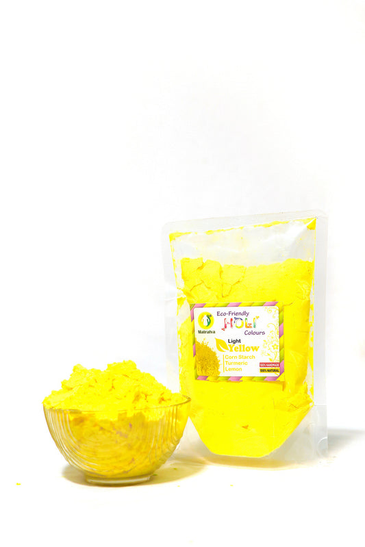Matratva Ecofriendly Yellow Colour | Holi Special Colour 100% Natural