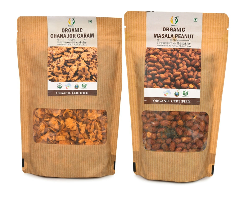 Organic Chana Jor Garam + Masala Peanuts | Special Combo